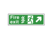 NHS Fire Exit Sign Up Right