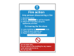Detailed Premises Fire Action Safety Sign