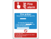 Fire Alarm - Dual Fire Action Safety Sign