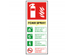 Foam Spray Electrical Fire Extinguisher Safety Sign