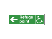 Refuge Point Sign Left