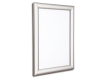 Satin Silver 25mm Poster Display Snap Frames