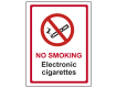 No Smoking Electronic Cigarettes Sign
