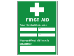 Detailed First Aiders Sign