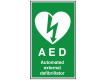 AED Automated External Defibrillator Sign