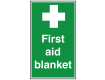 First Aid Blanket with Symbol Sign