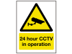 24 Hour CCTV in Operation Sign