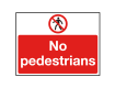 No Pedestrians Sign