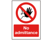 No Admittance Sign