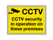 CCTV Security in Operation Sign