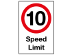 10mph Speed Limit Sign