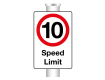 10mph Speed Limit Sign