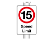 15mph Speed Limit Sign