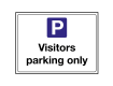 Visitors Parking Only Sign