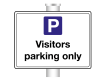 Visitors Parking Only Sign