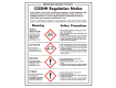 COSHH Regulations Sign