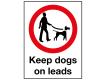 External Keep Dogs on Leads Sign