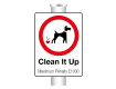 External Clean it Up Sign