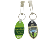 Oval Full Colour Photo Metal Key Tags