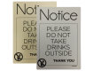 No Drinks Outside Sign