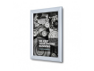 Satin Silver 25mm Poster Display Snap Frames