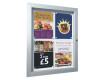 Magnetic Dry Wipe Wall Mounted Lockable Notice Boards