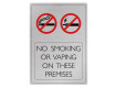 No Smoking or Vaping on these Premises Bar sign