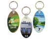 Oval Full Colour Photo Metal Keyring Tag