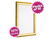 Box of 10 - A4 & A3 Polished Gold Snap Poster Frames