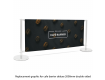 Deluxe Cafe Barrier Replacement Graphic Double Sided