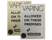 Vaping Allowed On These Premises Notice