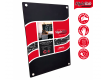 Wallmounted Chalkboard panel with silver stand offs. Available in A3, A2 & A1 size