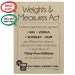 35ml Weights & Measures Act - Spirit Measures Bar Notice