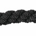 Black Rope Barrier with Gold Ends