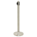 Chrome Retractable Black Belt Barrier Post