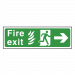 NHS Fire Exit Sign Right