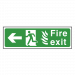 NHS Fire Exit Sign Left