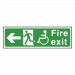 Wheelchair Fire Exit Sign Left