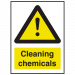 Warning Cleaning Chemicals Sign