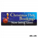 Christmas Party Bookings Now Being Taken Single Sided PVC Banner - Blue