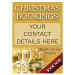 Book Now Christmas Party Poster | Gold | Advertise for Christmas