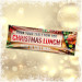 Personalised Book Now For Christmas Lunch Banner.