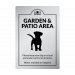 Dog Friendly Garden & Patio Area wall mounted Exterior Sign