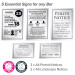 Sign Essentials Bar Licensing Sign Pack - Silver