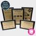 Framed Essential Bar Licensing Sign Pack - Gold