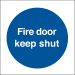 Fire Door Keep Shut Sticker