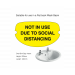 Flat Back Social Distancing Washroom Sink Cover