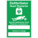 nearest Defibrillator Sign