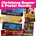 Christmas Banner and Posters Point of Sale Bundle