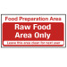 Raw Food Only Sign